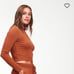 100% Cashmere Cropped Turtleneck
