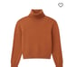 100% Cashmere Cropped Turtleneck