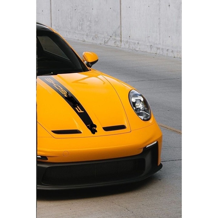 Carbon Fiber Custom Hood Stripe Decal for Porsche 911 2020-2023 Carrera 992
