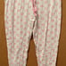 Y2k Pajama Pants with pink lips all over