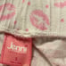 Y2k Pajama Pants with pink lips all over