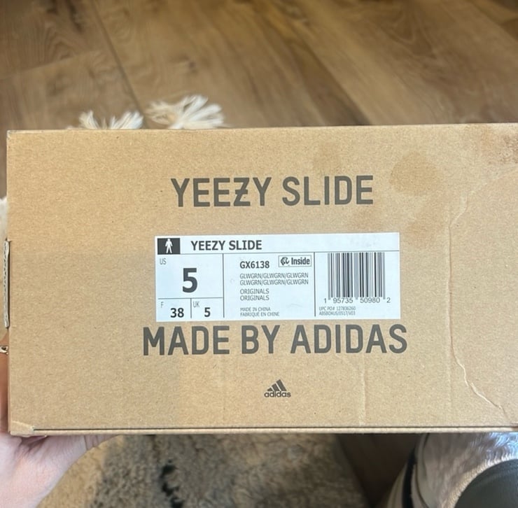 Glow Green Yeezy Slide
