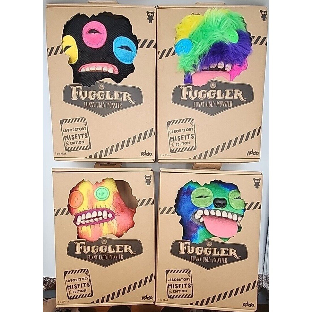 2024 Lot Of 4 Fuggler Laboratory Misfits Funny Ugly Monster NEW