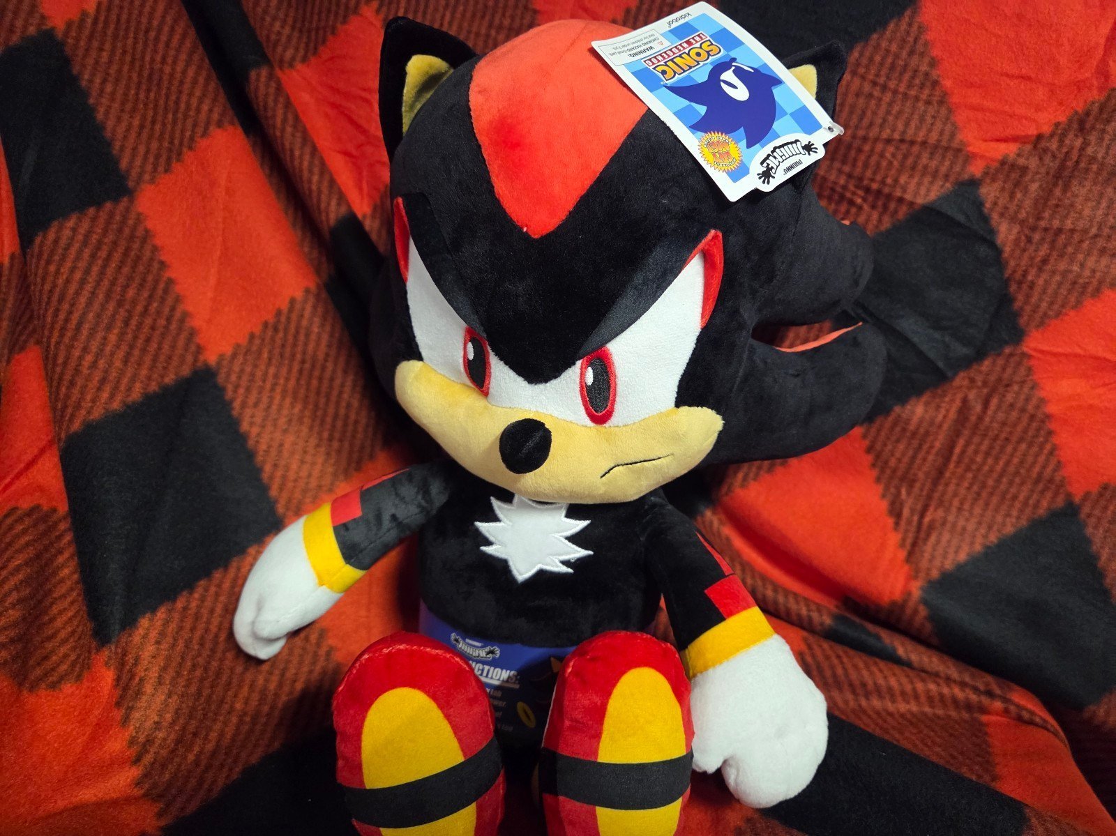 Sonic The Hedgehog - Shadow Kidrobot HugMe Plush Toy - Snuggly