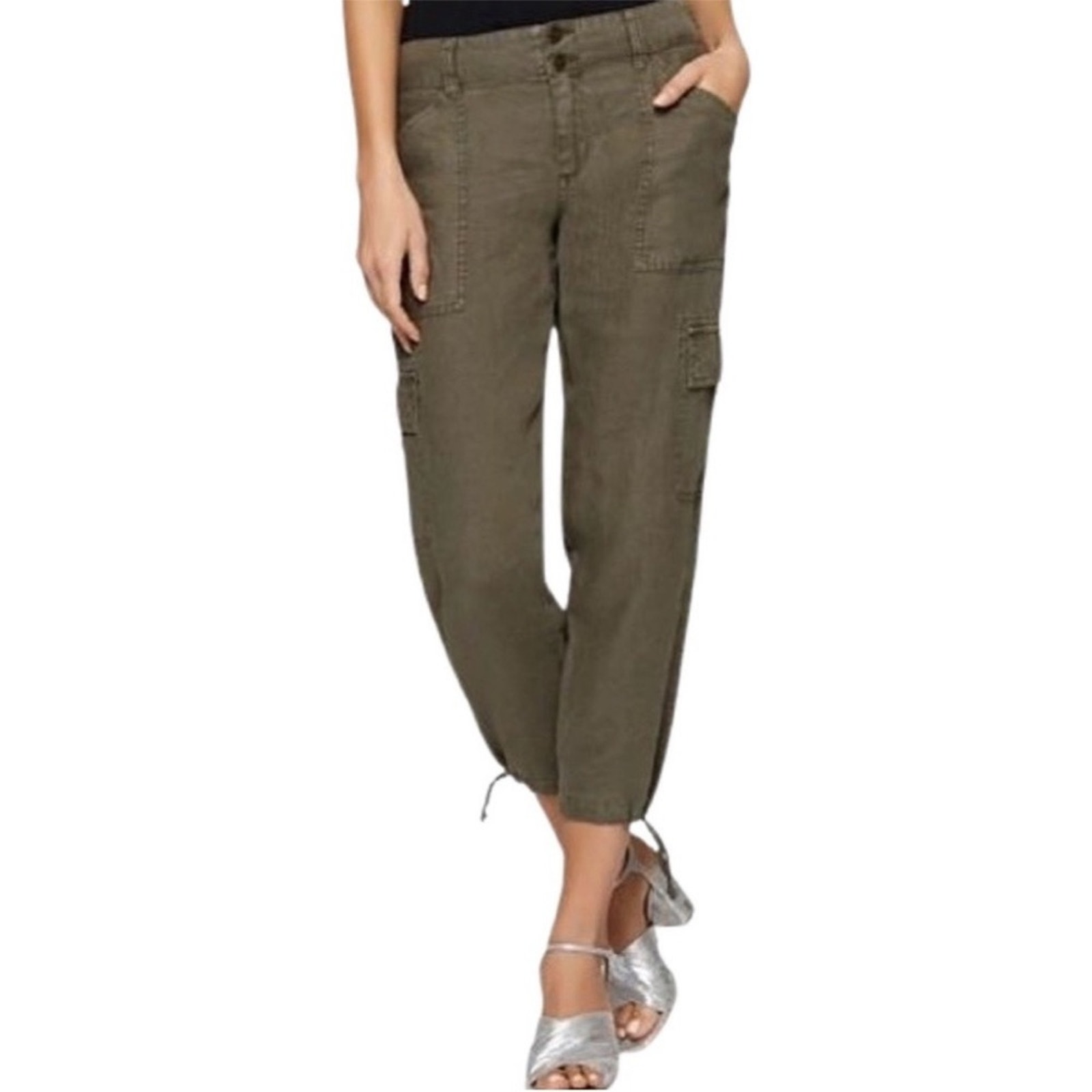 Sanctuary Olive Green Cargo Joggers Sz 28