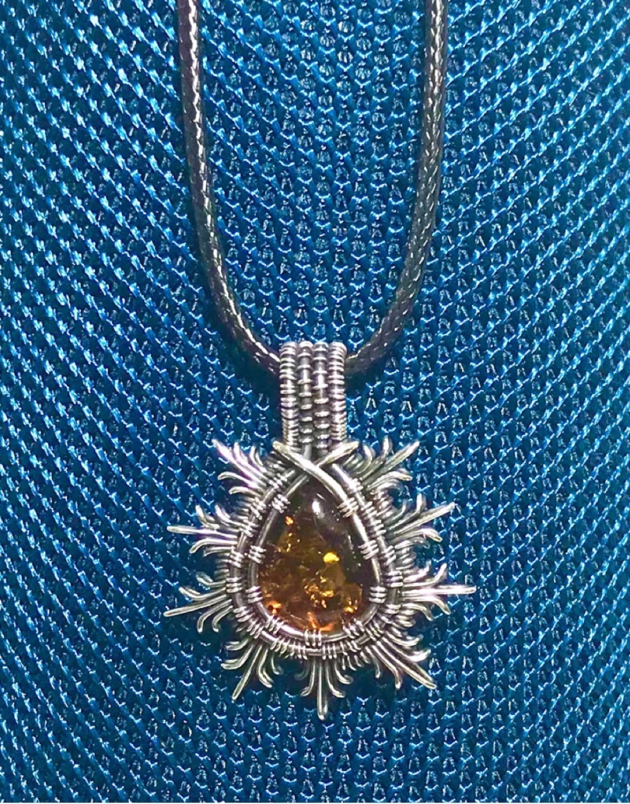 Baltic Amber Pendant Necklace