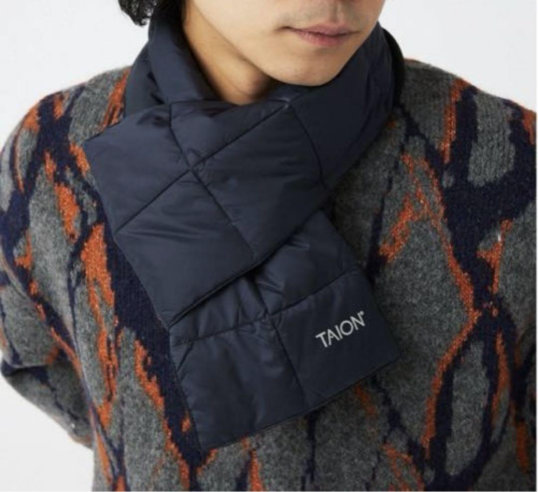 【Sold Out】TAION Navy Quilted Short Muffler