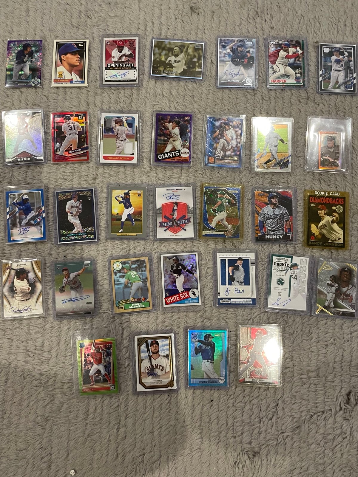 Lot of amazing baseball numbered, auto, and rare inserts.