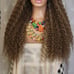 Balayage brown highlight h.d lace wig