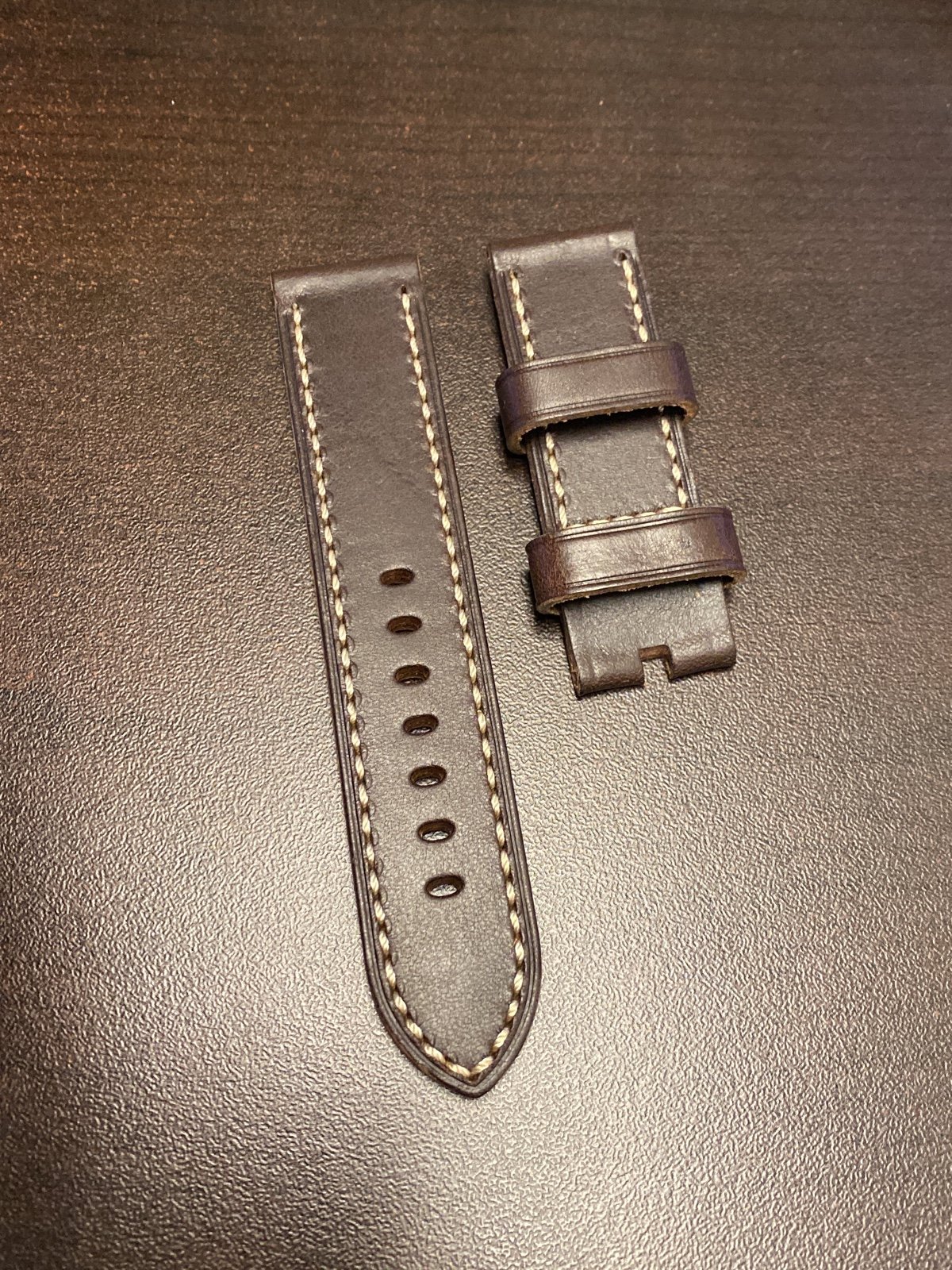 Brand new 24mm genuine leather watch band for Panerai, Apple watch
