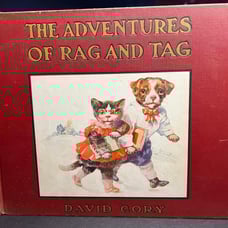 Antique children’s book 1915 The adventures of rag and tag