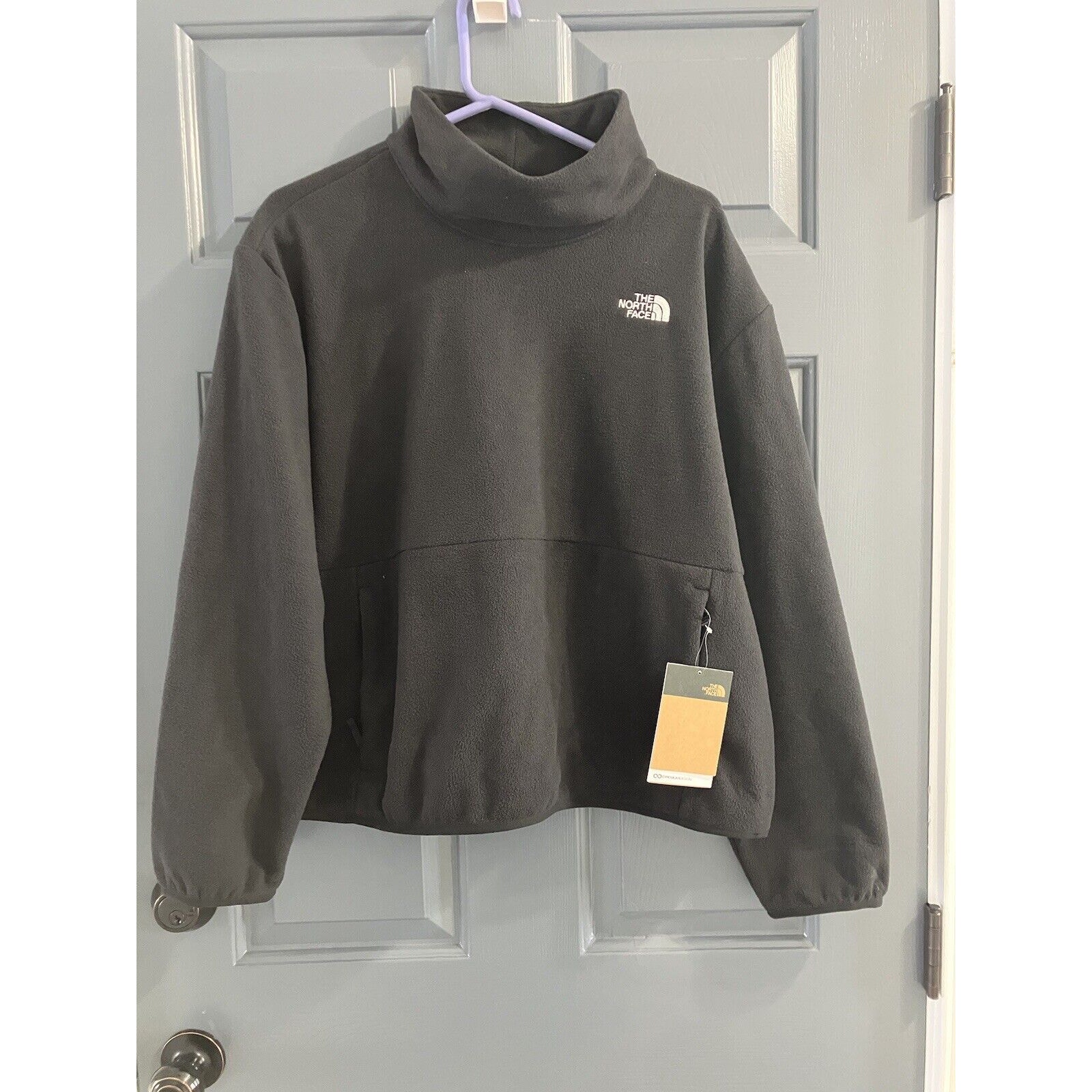 The North Face Anchor Funnel Neck Size Womens XL Black Elastic Stretch Cozy