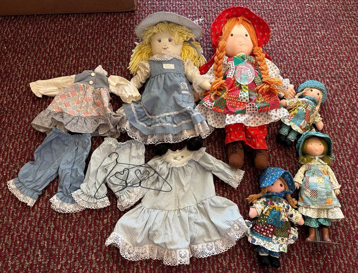 Vintage Holly Hobbie Rag Doll Lot