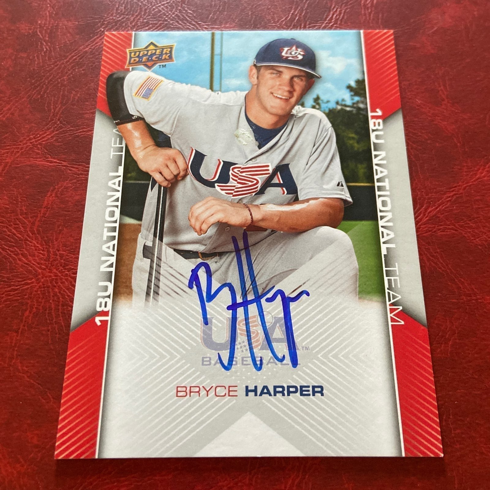 BRYCE HARPER 2009 UD USA BASEBALL RC ROOKIE AUTO AUTOGRAPH PHILADELPHIA PHILLIES