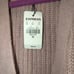 XXS Pink Mauve EXPRESS Silver sequin belted heavy duster cardigan sweater