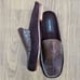 Mystique brown leather loafers size 6