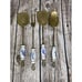 VTG Brass 4 Kitchen Utensils 12” W/ Delft Handles French Country Farmhouse Decor