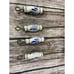 VTG Brass 4 Kitchen Utensils 12” W/ Delft Handles French Country Farmhouse Decor