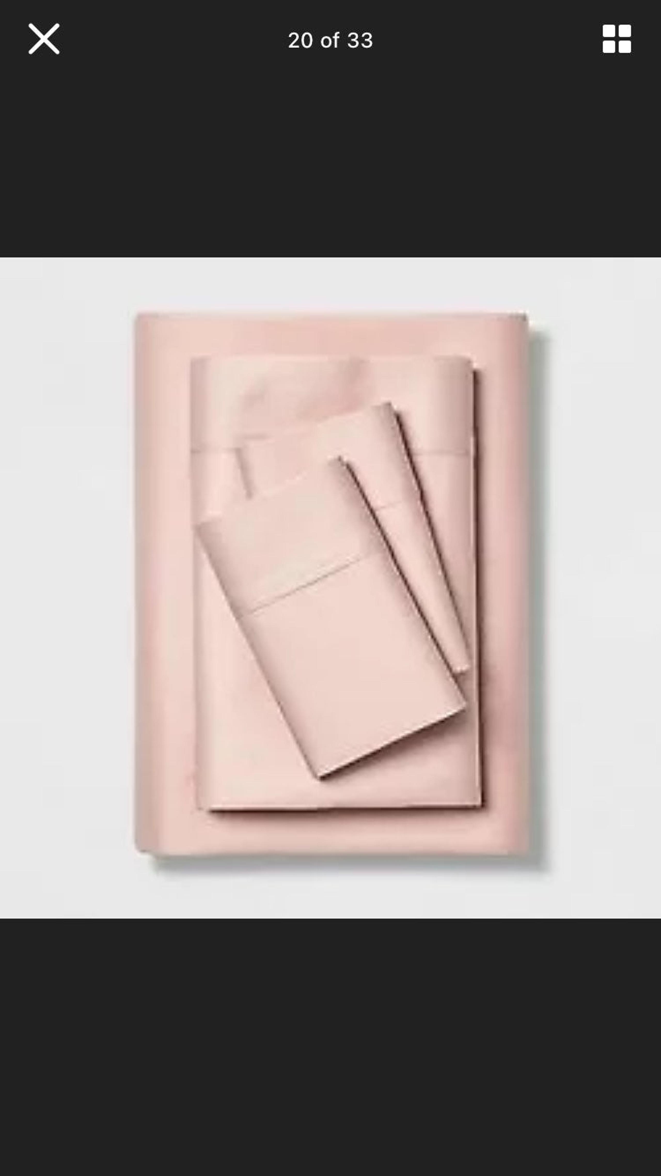 Project 62 Twin Sheet set 500 TC PINK - Nate Berkus