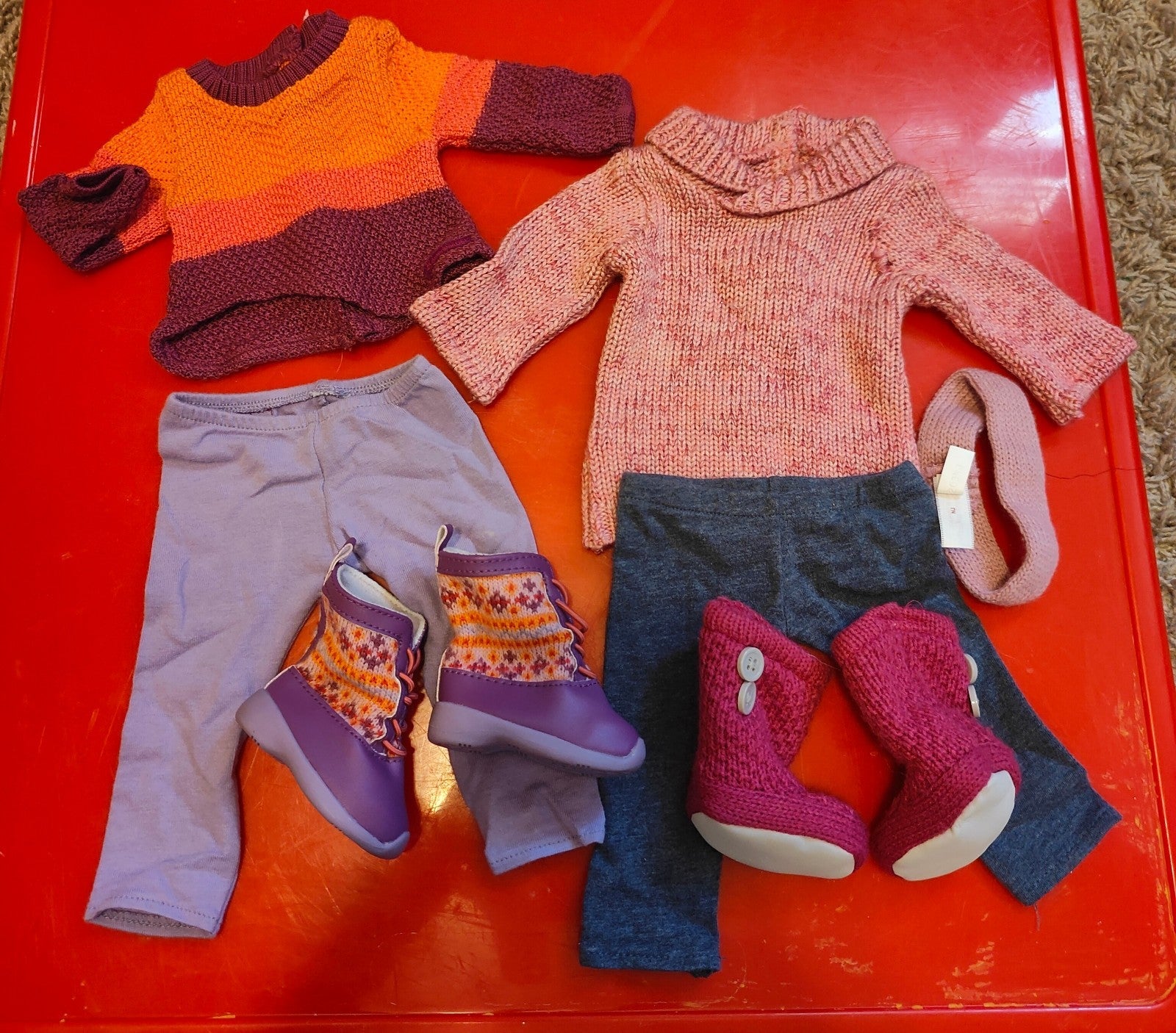 American girl Winter outfits lot