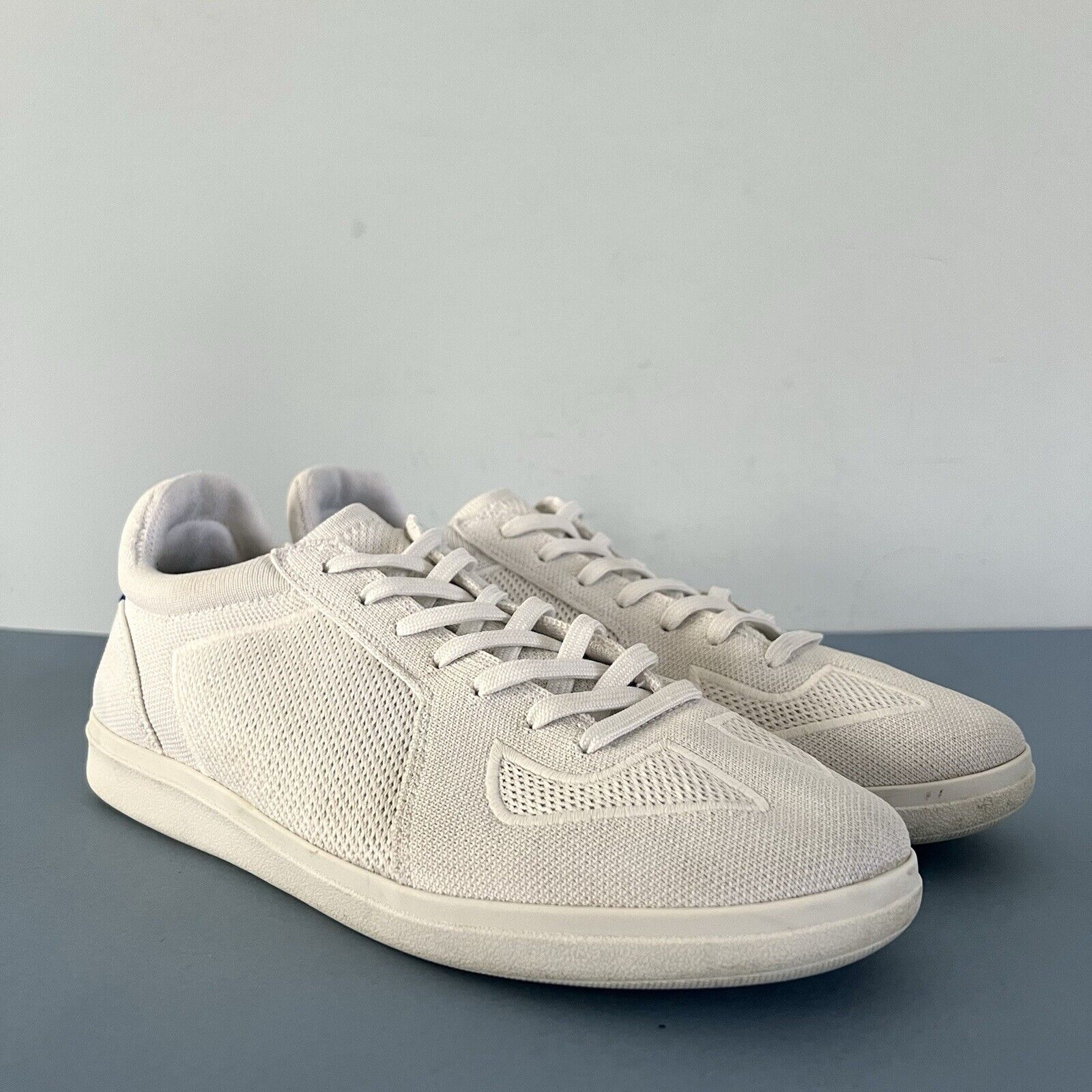 Rothy’s The RS01 White Machine Washable Lace Up Mens Sneakers