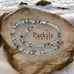 Sparkly necklace with aurora borealis AB Swarovski crystals