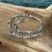 Sparkly necklace with aurora borealis AB Swarovski crystals