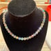 Sparkly necklace with aurora borealis AB Swarovski crystals