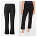 Tory Burch Sport Women’s Black Subtle Kick Flare Stretch Knit Mid Rise Cropped L