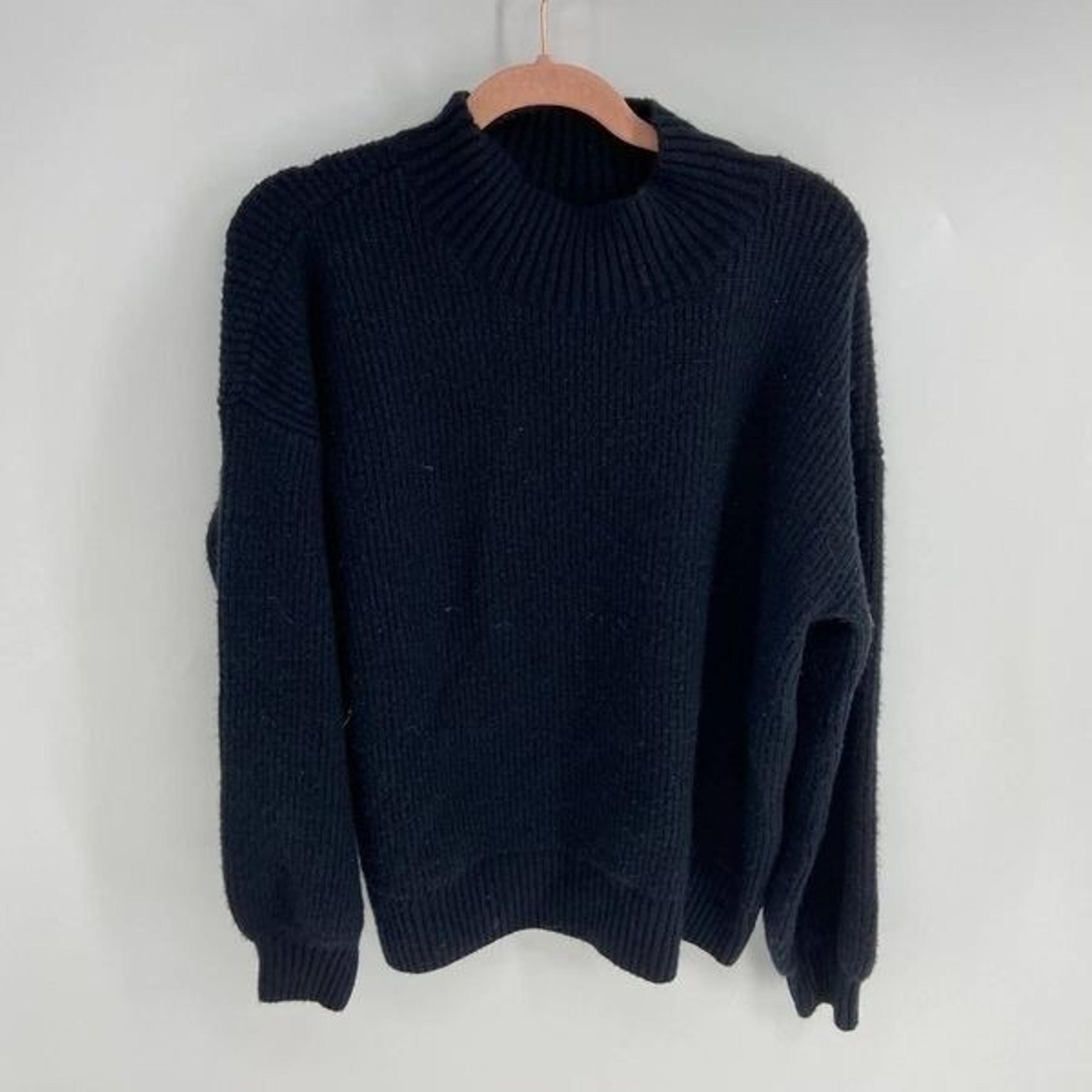 Goodthreads Black Ribbed Knit Cowl Neck Sweater Womens small