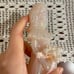 VTG Fenton Art Glass Pink Iridescent Girl w/ Bouquet Bridesmaid Figurine 7