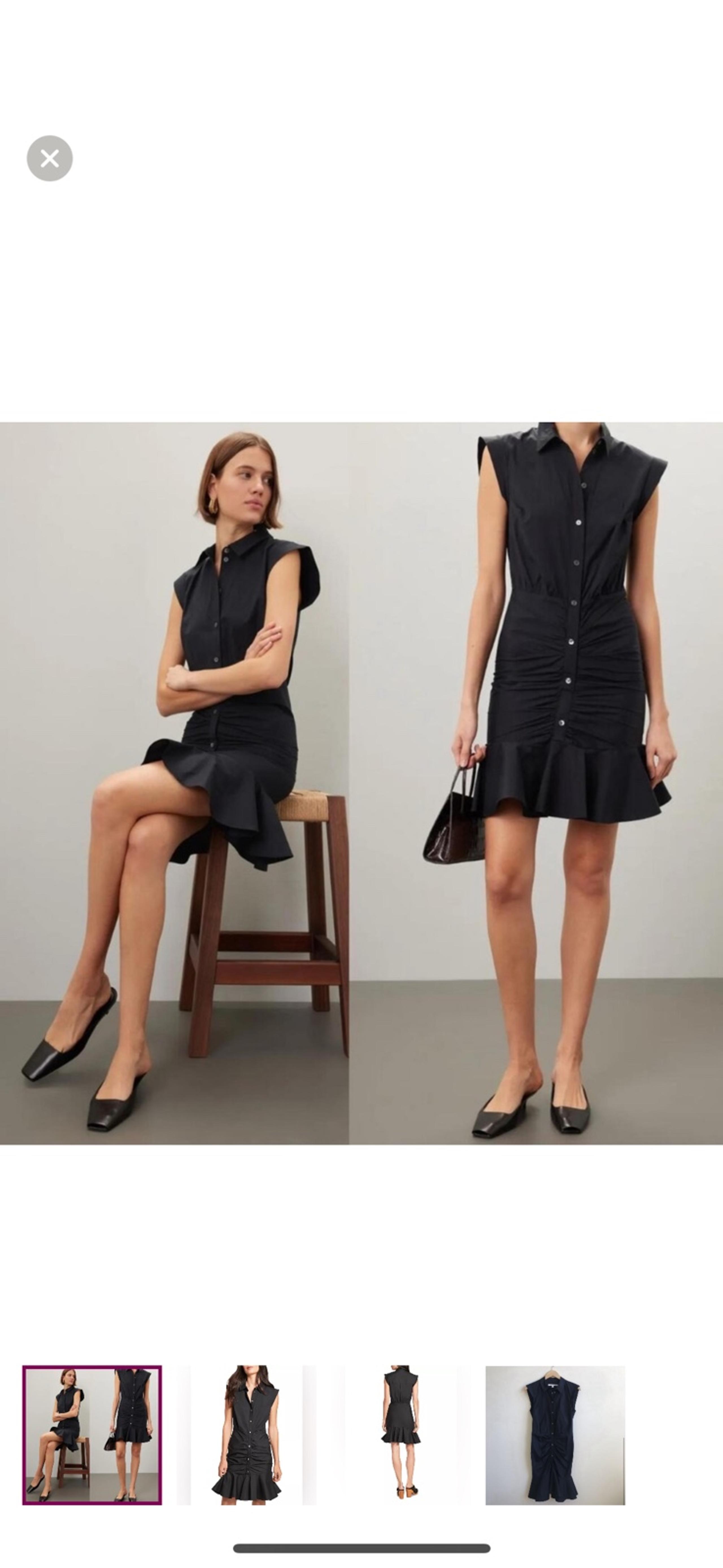 Veronica beard black new chic summer dress
