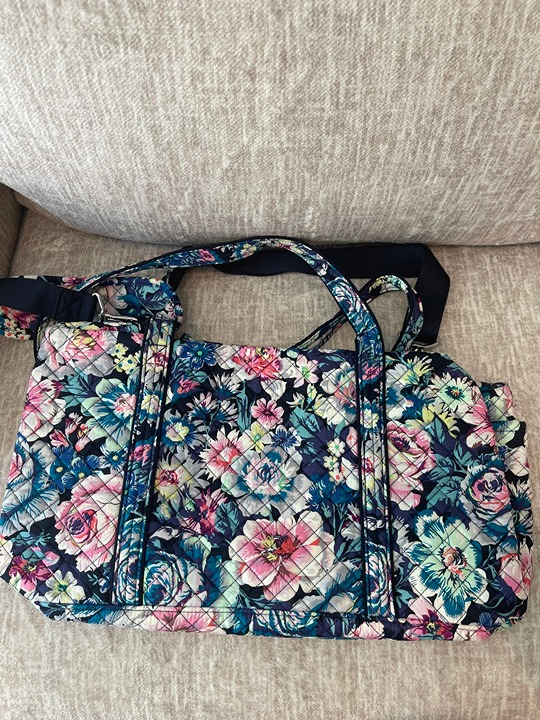 Vera Bradley Iconic Medium Travel Duffel - Garden Grove