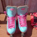 Moxi Beach Bunny Roller Skates Sky Blue Bunnies Outdoor Quads New Without Box