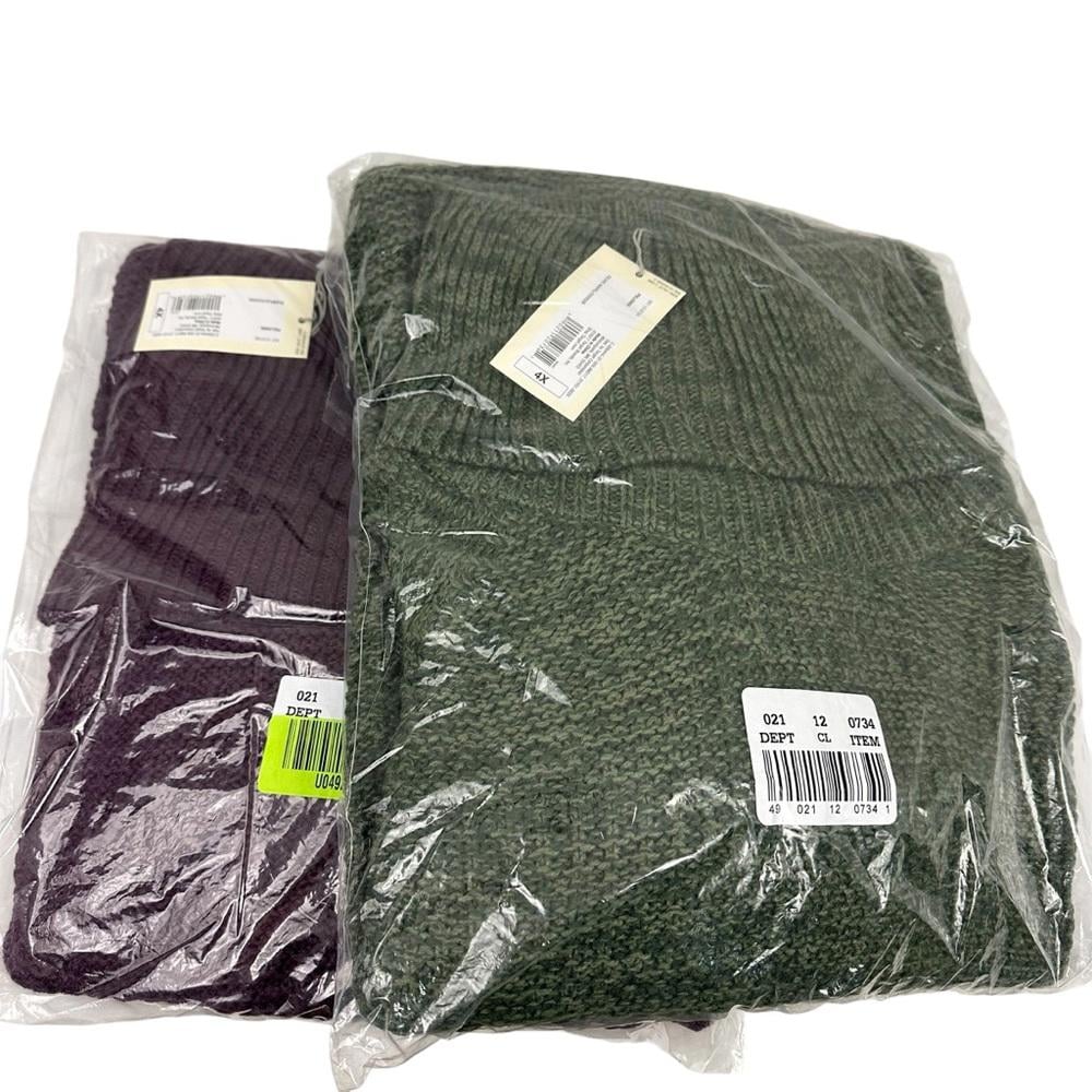 NWT A New Day Womens Multi Lot Turtleneck Sweaters Size 4X