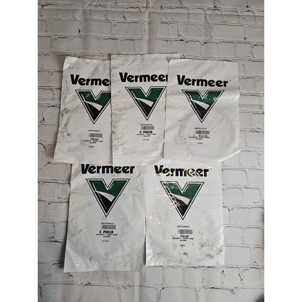 NEW Vermeer Gasket Pony Rod Gland 287030033 OEM Lot Of (5)