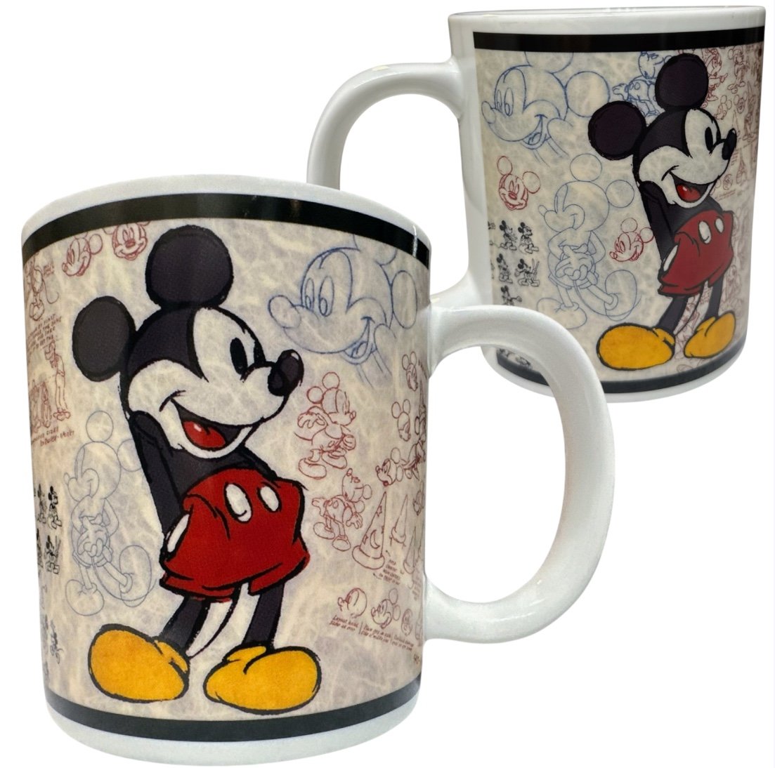 Vintage Disney 70 Years Of Mickey Mouse Ralph Kent Jimbo Coffee Mug-Collectible