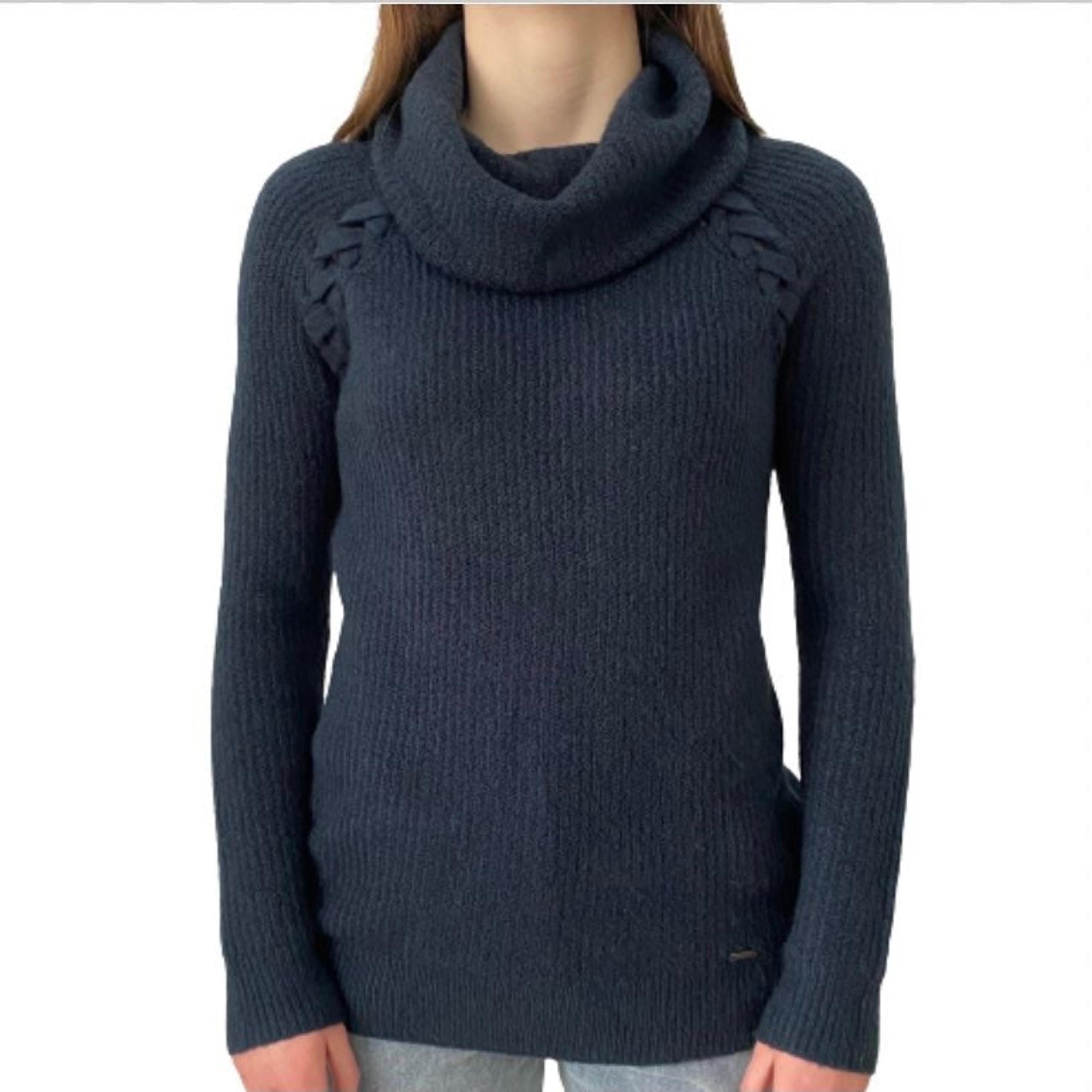 Hollister Navy Cowl Neck Sweater