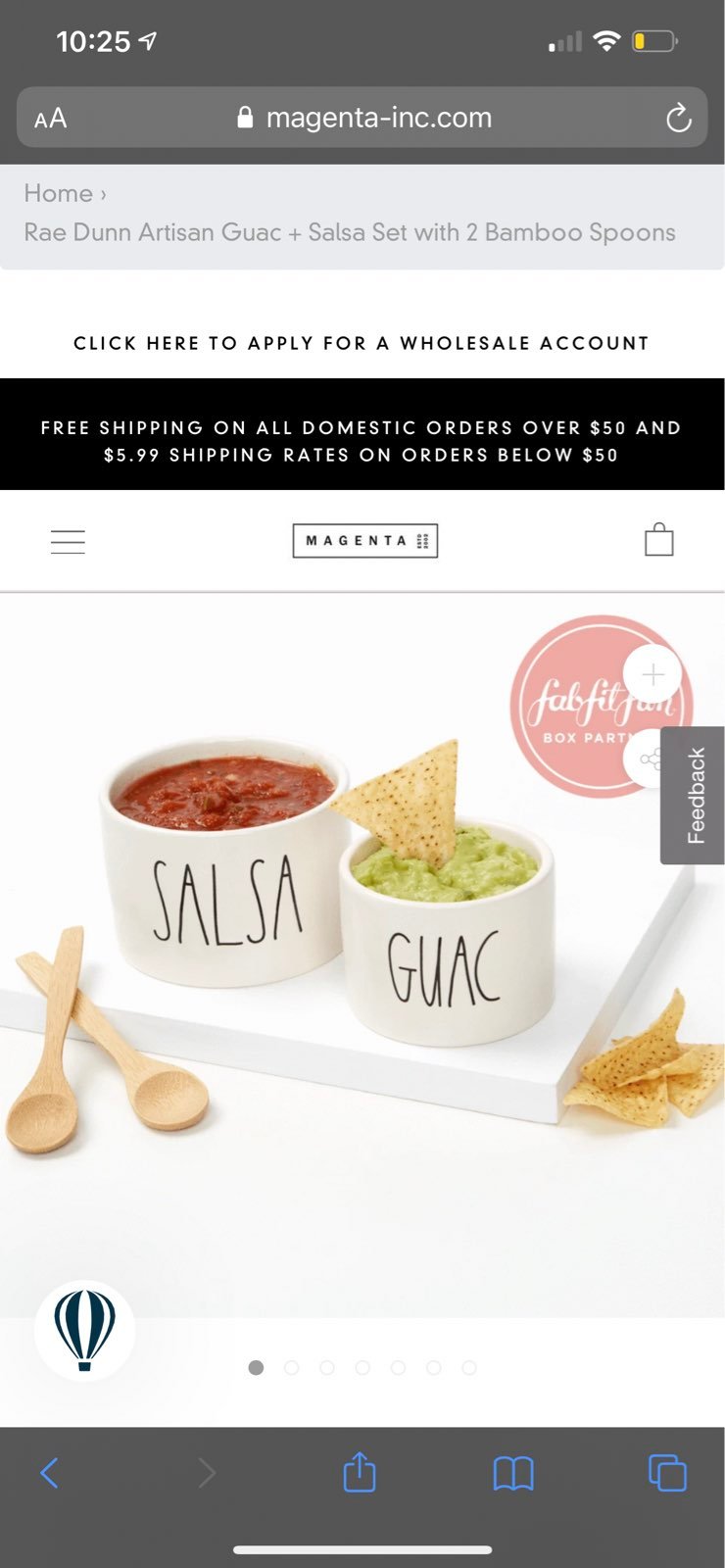 NIB Rae Dunn Guac Salsa Bowls with spoon