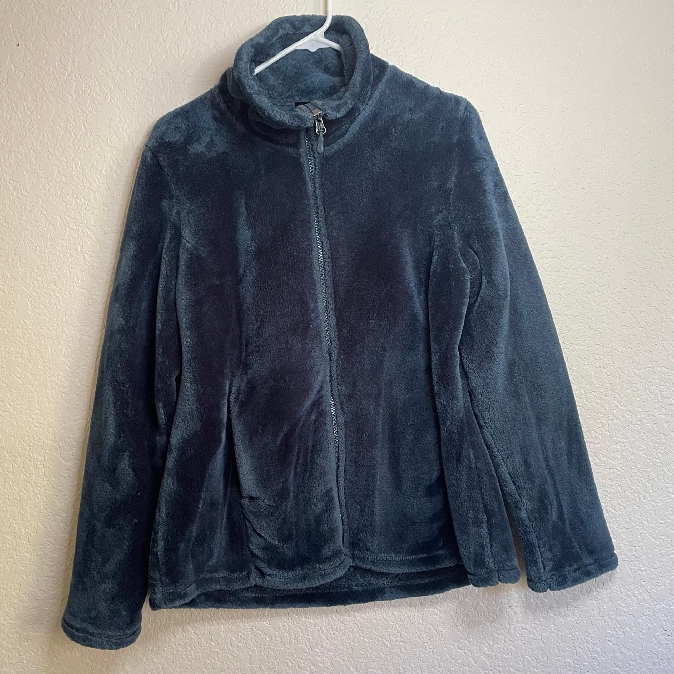 32 Degree Heat Dark Blue Faux Fur Zip Up Jacket