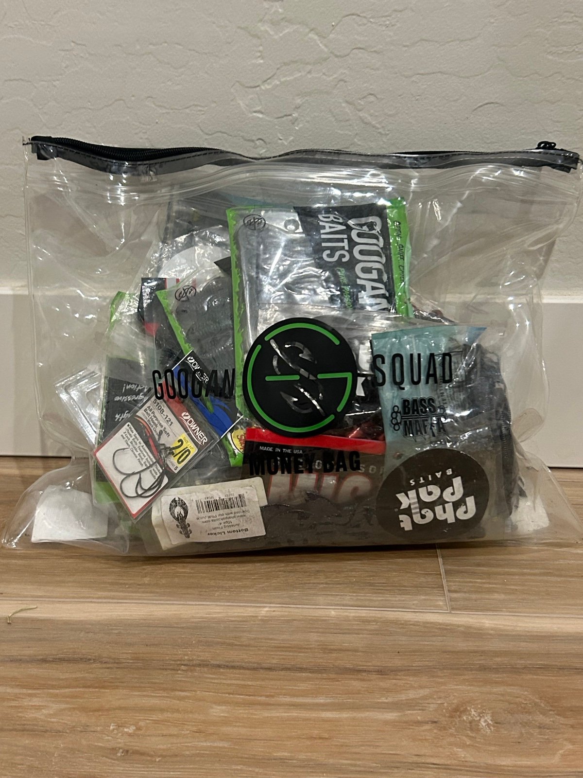 Assorted swag bag full of soft plastic fishing lures