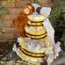 Teddy Bear Diaper Cake, Boy Diaper Cake