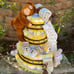 Teddy Bear Diaper Cake, Boy Diaper Cake