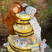 Teddy Bear Diaper Cake, Boy Diaper Cake