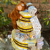 Teddy Bear Diaper Cake, Boy Diaper Cake
