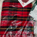 Vintage New The Northwest Territory Red Plaid Blanket in Package 48” 60”