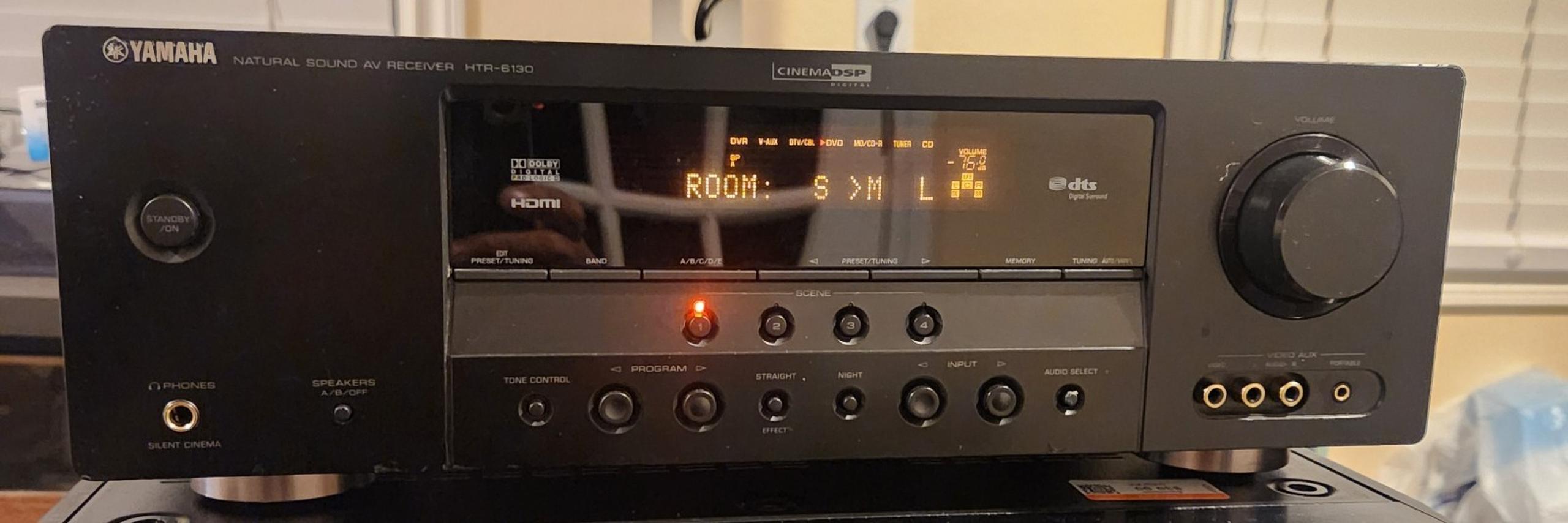 Yamaha HTR-6130BL 5.1-Channel Digital Home Theater Receiver (Black)