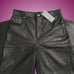 Reformation Veda Cary Wide Leg Leather Pants High Waist 4R Black NWT