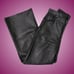Reformation Veda Cary Wide Leg Leather Pants High Waist 4R Black NWT
