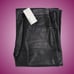 Reformation Veda Cary Wide Leg Leather Pants High Waist 4R Black NWT